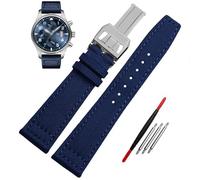 GMJGCIRVC Band de surveillance en nylon haute densité pour IWC IW377724 IW371614 Sangle de montre 20 mm 21 mm 22 mm Bracelet Black ArmyGreen Bleu