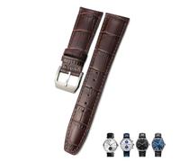 GMJGCIRVC Bande de montée en cuir authentique de 20 mm 21 mm 22 mm 22 mm adaptée pour le pilote IWC POLOT PORTUGAIS BRORN BLUE ALLIGATEUR STRAPE GRAIN