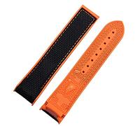 GMJGCIRVC Bande de montre en caoutchouc en nylon pour hommes oméga hommes déploient le fermoir watch accessoire silicone watch bracelet chaîne