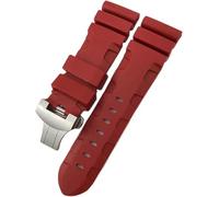 GMJGCIRVC Bandoue de montée en caoutchouc de 24 mm 26 mm Silicone Watch Fit pour le bracel étanche Bleu Bleu vert submersible