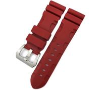 GMJGCIRVC Bandoue de montée en caoutchouc de 24 mm 26 mm Silicone Watch Fit pour le bracel étanche Bleu Bleu vert submersible