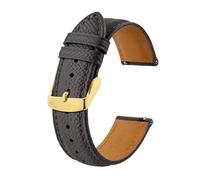 GMJGCIRVC Bands de montre en cuir de texture pour hommes femmes 18 mm 20 mm 22 mm Slexe rapide Boucle gold de montre rose clair