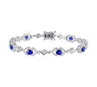 GMJGCIRVC Bracelet Ruby pour les femmes, bracelet à ton or pour les femmes avec un rubis rouge de 1,26 cm et un bracelet 16,5-19cm