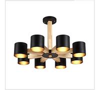 GMJGCIRVC Chandelier massif en fer forgé moderne E27 compatible avec la chambre à coucher de cuisine chambre à coucher personnalité du restaurant de la personnalité, Crystal Flush Mount