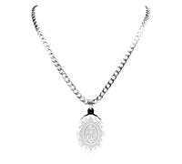 GMJGCIRVC Collier 2025 Pendre symbole de Symbole Allah musulman islamique pour femmes hommes Hip Hop Color Long Collier Bijoux Accessoires Créatif Créative