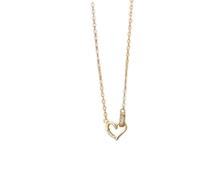 GMJGCIRVC Collier avec pendentif en forme de cœur en zircon pour femmes, micro-ensemble, bijoux légers, fabriqués en chine