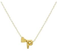 GMJGCIRVC Collier AZ Capital Initial et Heart Pendant Collier Femme Collier Tiny Bijoux pour filles Bijoux Duation Bijoux d'anniversaire de Noël