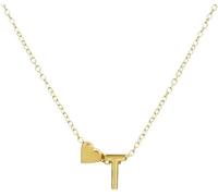 GMJGCIRVC Collier AZ Capital Initial et Heart Pendant Collier Femme Collier Tiny Bijoux pour filles Bijoux Duation Bijoux d'anniversaire de Noël