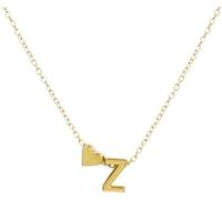GMJGCIRVC Collier AZ Capital Initial et Heart Pendant Collier Femme Collier Tiny Bijoux pour filles Bijoux Duation Bijoux d'anniversaire de Noël