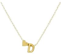 GMJGCIRVC Collier AZ Capital Initial et Heart Pendant Collier Femme Collier Tiny Bijoux pour filles Bijoux Duation Bijoux d'anniversaire de Noël