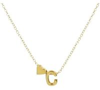 GMJGCIRVC Collier AZ Capital Initial et Heart Pendant Collier Femme Collier Tiny Bijoux pour filles Bijoux Duation Bijoux d'anniversaire de Noël