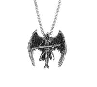 GMJGCIRVC collier collier ghic chaîne rétro punk archange ailes pendentif pour les hommes accessoires de bijoux amulet cool amitié amitié