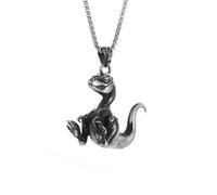 GMJGCIRVC Collier Collier pour hommes, bijoux capable et personnalisé Retro Dominering Animal Dinosaur Pendentif pour hommes Femmes Punk Hip-Hop Rock Party Gift
