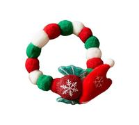 GMJGCIRVC Collier de chat moelleux - Collier de chat de Noël, col en peluche molle avec | Costumes pour animaux de Noël Adorable Chat Chat