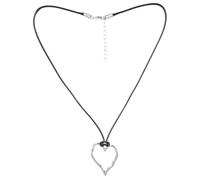 GMJGCIRVC Collier élégant creux grand cœur pendentif capable de la chaîne de clavicule de la chaîne réglable