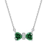 GMJGCIRVC Collier Femme Collier Bow Pendant Cumbic Zirconia Douze constellations Bijoux de pierre de naissance pour filles bijoux