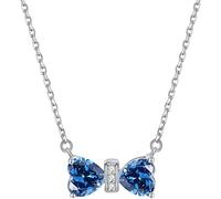 GMJGCIRVC Collier Femme Collier Bow Pendant Cumbic Zirconia Douze constellations Bijoux de pierre de naissance pour filles bijoux