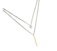 GMJGCIRVC Colliers à double bande de couverture en zircon