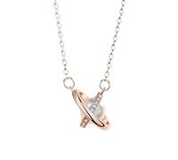 GMJGCIRVC Colliers pendants Nouveaux colliers de planète rotatif Collier Creative Fashion Perle Clavicule Collier Femme Unique, pour les femmes de petite amie