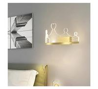GMJGCIRVC Crown Crystal LED Lampes murales lumineuses Luxury Gold Gold Sconce Lights Compatible avec la chambre Corridor de chambre à coucher Décoration de maison intérieure, lustres pour la cuisine