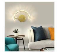 GMJGCIRVC Crown Crystal LED Lampes murales lumineuses Luxury Gold Gold Sconce Lights Compatible avec la chambre Corridor de chambre à coucher Décoration de maison intérieure, lustres pour la cuisine