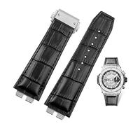 GMJGCIRVC Custom Crocodile Grain Genuine Leather Watch Band For Ubom Big Bang 411 Quick Release Strap 27-19mm