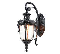 GMJGCIRVC Éclairage de lampe murale Aluminium Aluminium Amélioration de la lumière extérieure Idyllique Villa Villa Décoration Balcon Rouille LED VERRE LED LANTER