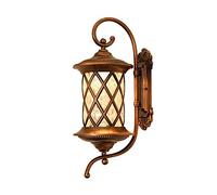 GMJGCIRVC Éclairage mural Light Mounted rétro Bronze imperméable lesmpes extérieures Lantern Vintage Arafroproof luxture aluminium Metal Garden Villa Porte Porche SCON