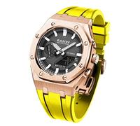 GMJGCIRVC For GA-B2100 Metal Watch Case Silicone Watchband 316 Stainless Steel Modified Accessories Kit