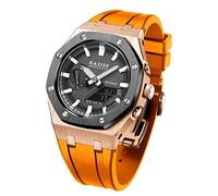GMJGCIRVC For GA-B2100 Metal Watch Case Silicone Watchband 316 Stainless Steel Modified Accessories Kit
