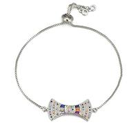 GMJGCIRVC Forme géométrique de forme de ventilateur géométrique Princesse Coup Cumbic Zirconia Crystal Adjustable Chain Female Bijoux Cadeau