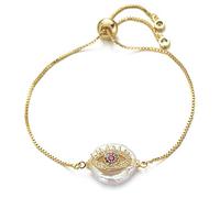 GMJGCIRVC Garçons et filles Chaîne de curseur de famille Shell Natural Shell Cubic Zirconia Charme Femmes Fashion Bijoux
