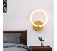 GMJGCIRVC Lampe murale, conception des lumières murales à LED noir/doré salle de bain lampe de chambre claire lampe murale intérieure lampe murale moderne allumage