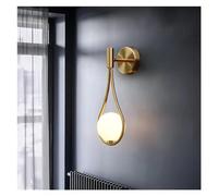 GMJGCIRVC Lampes murales en laiton en verre en verre - LED CHAMBRE lampe de chevet de chambre à coucher salon de la salle à manger Asle Balconcar