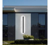 GMJGCIRVC Lumières murales MAIN EXTÉRIEUR ALIMENTS IP65 IP65 LED MUR MUR LEILLE INDOOR METAL METAL ACRYLI BLANC Long Long Strip Mall Éclair