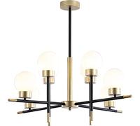 GMJGCIRVC Lustre moderne du milieu du siècle lustre moderne laiteur en verre blanc suspendu luminaire avec tiges réglables pendantes éclairage pour salle à manger chambre à coucher de cuisine