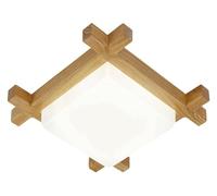 GMJGCIRVC Lustres à proximité des plafonniers style japonais lampadaire de plafond carré en bois de plafond monte à LED LEIL TROIS COLL