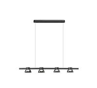 GMJGCIRVC Luxe luxury lustre LED dimmable lampe à pendence moderne bande métallique en suspension - table à manger à la maison