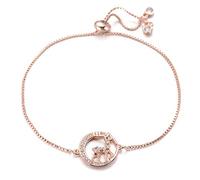 GMJGCIRVC Mignon Elk Deer Charme Animal Bijoux Clider Chaîne de zircone cubique Round pour Woman Child