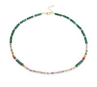 GMJGCIRVC n collier perlé pour les femmes adolescentes - délicate à la main à la main naturelle turquoise malachite cristal gemme graine de graine de graine de graine de graine de graine