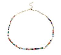GMJGCIRVC n collier perlé pour les femmes adolescentes - délicate à la main à la main naturelle turquoise malachite cristal gemme graine de graine de graine de graine de graine de graine