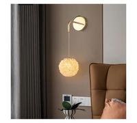 GMJGCIRVC Nordic Modern Luxury Crystal Ball Head Wall Light pour la chambre à coucher HALLANGE DU MALAGE DU CHAMPE D LAMPE MUR DÉCOR