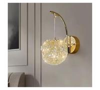 GMJGCIRVC Nordic Modern Luxury Crystal Ball Head Wall Light pour la chambre à coucher HALLANGE DU MALAGE DU CHAMPE D LAMPE MUR DÉCOR
