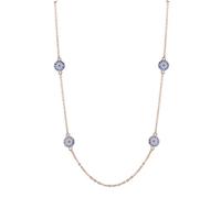 GMJGCIRVC Nouveau 2025 925 collier en argent Sterling femmes pendentif rond colliers Zircon Long collier chaîne en or bijoux de mode avec pour vous accessoires de mode cadeau créatif