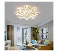 GMJGCIRVC Pendant LED, lampe à lustre moderne à LED, produit de plafond LED blanc compatible avec la salle à manger de vie moderne de la maison de conception de la maison