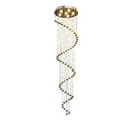 GMJGCIRVC Pendant Light, pendentif lumières, escaliers modernes lustre lustre contemporain tourbillonnage k9 sphère en spirale cristalline