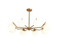 GMJGCIRVC Pendre or Light moderne en verre cristallin lustre en laiton plafonnier Light Semi Flush Mount compatible avec salle à manger chambre de cuisine répertoriée, k9