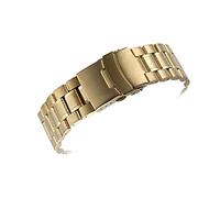 GMJGCIRVC Sangle de montée, sangle en acier inoxydable 18 mm 20 mm 22 mm STRAPE MENS ET FEMMES UNIVERSEUR BOUCLE DE MECHE SOLD METAL METAL BRACET