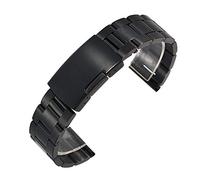 GMJGCIRVC Sangle de montre 18 mm 20 mm 22 mm Band de montre en acier inoxydable Solid Classic Metal Strap Watch Band pour poignet avec bracelet épingles