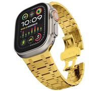 GMJGCIRVC Stainless Steel Band for Ultra 2 Band 49mm 45mm 44mm 42mm, Metal Strap with Folding Clasp for Series 9 8 7 6 5 4 3 2 1 Ultra/Ultra 2 Men